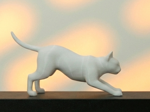 minimalistic cat statue