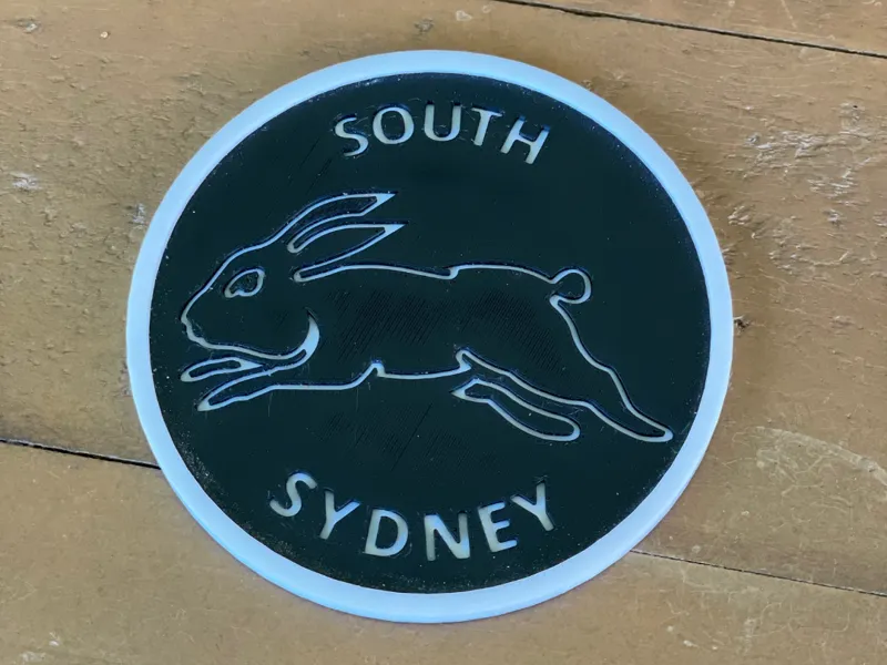 Coaster South Sydney Rabbitohs Beer Mat