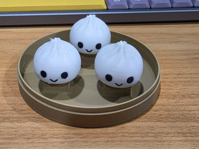 Steamer basket for dim sum clicker toy