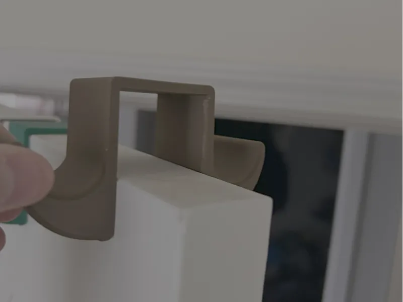 Over the door towel hook