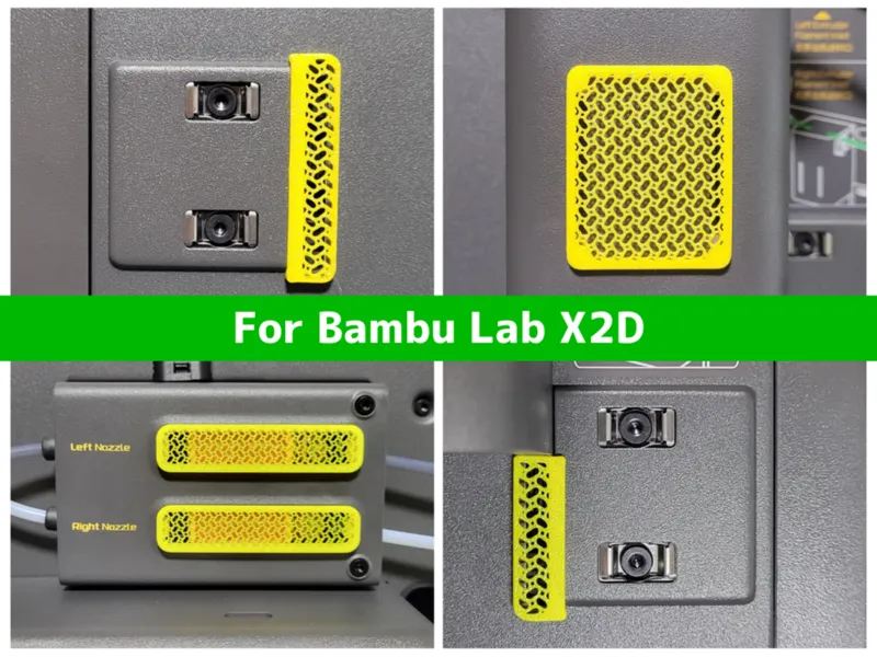 X2D Dust Cover Set for Buffer & Belt & R-Extruder