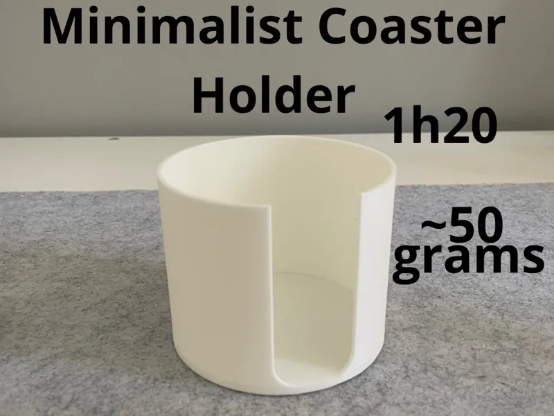 Minimalist Coaster Holder / Dispenser