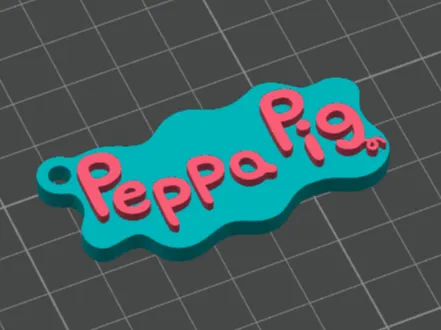 Peppa Pig portachiavi 2 colori