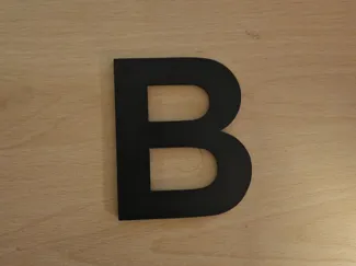 Buchstabe B 