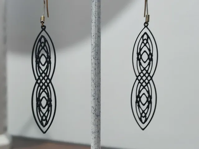 Aretes Nudo Infinito del Crepúsculo