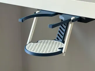 Parametric Foldable Under-Desk Cup Holder