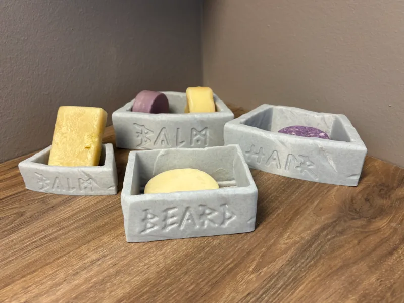 Rune-Crafted Soap Dish of Domestic Serenity
