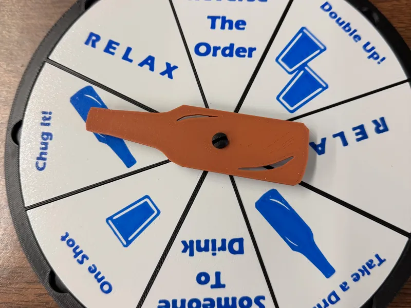 Drinking - Exercise Spinner Game