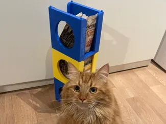 Holder for feeding pouches