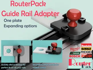 RouterPack Compact Router Guide Rail Adapter