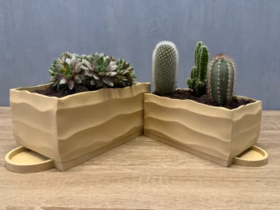 Plante pot with Overflow indicator