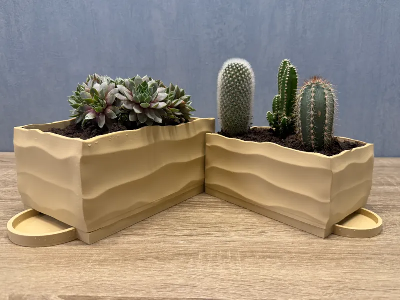 Plante pot with Overflow indicator