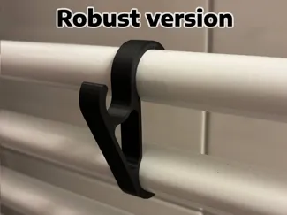 Robust bathroom radiator hanger hook for towels