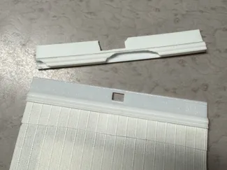 Lamellenvorhang Halter 127mm
