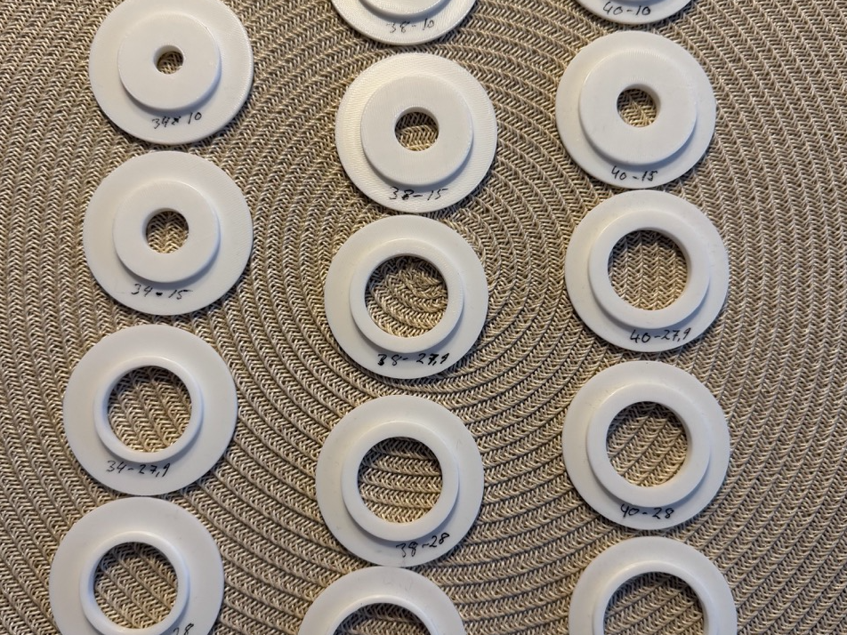 Lamp Mount - E27, 40, 38, 34mm to vari. E14 sizes 