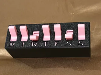7 day enclosure for clicky fidget toggle switches