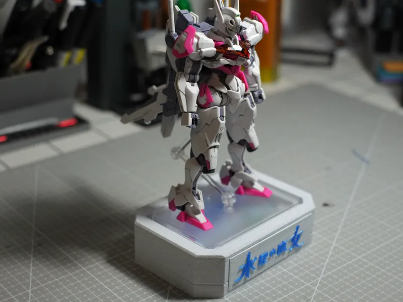 适配万代ACTION BASE6支架，兼具收纳功能的模型底座