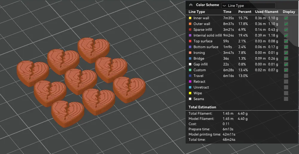 Broken Heart Tokens (Paleo / Boardgames) - Free 3D Print Model - MakerWorld
