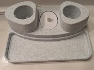 Oral-B electric toothbrush dock w/charging & Tray