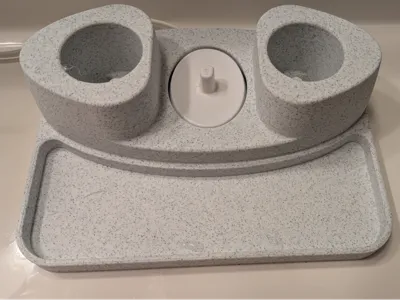 Oral-B electric toothbrush dock w/charging & Tray