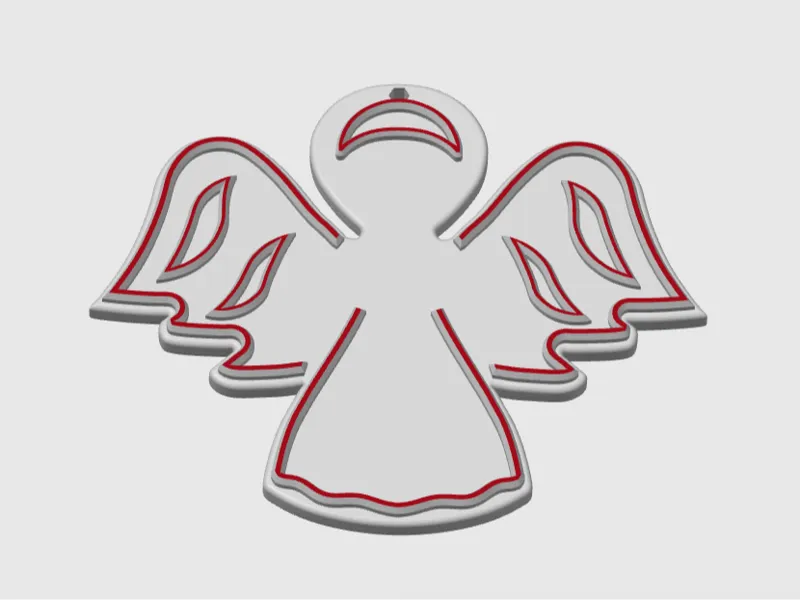 Angel christmas tree decoration