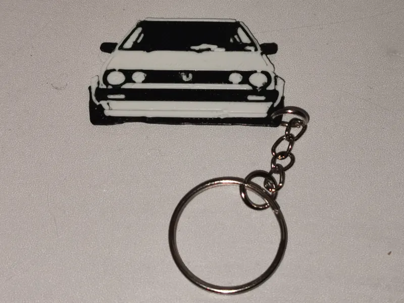 Dwustronny brelok Volkswagen Golf