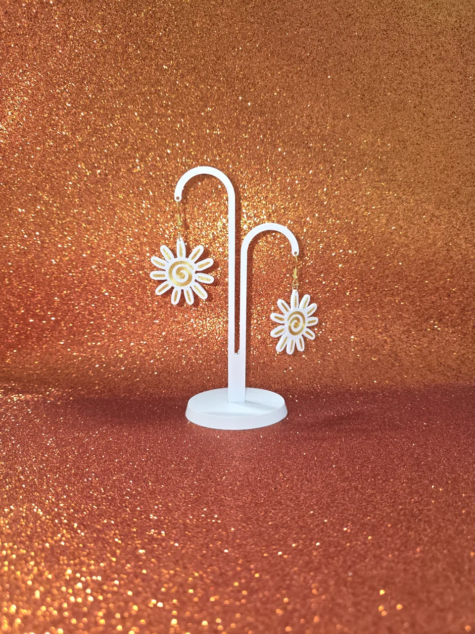 Tribal sun v2 earrings view 3