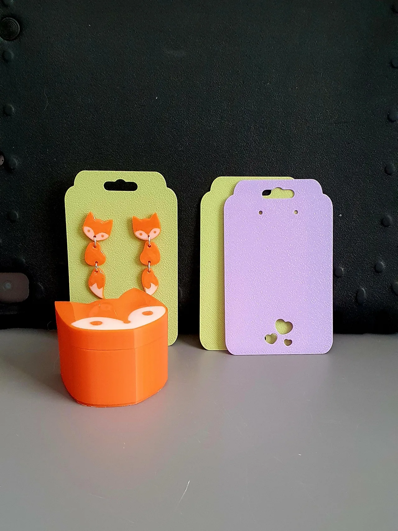 Long & short earrings display Stand - 18min print! view 3