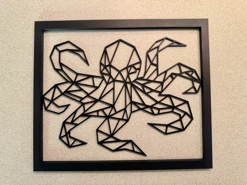 Geometric Octopus Wall Art