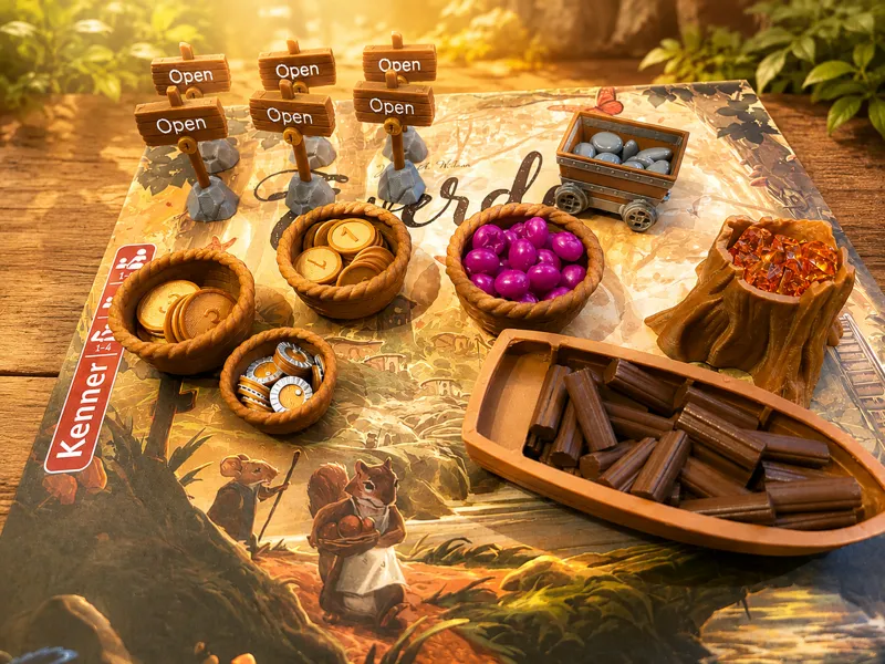Everdell Ressourcenhalter und Token