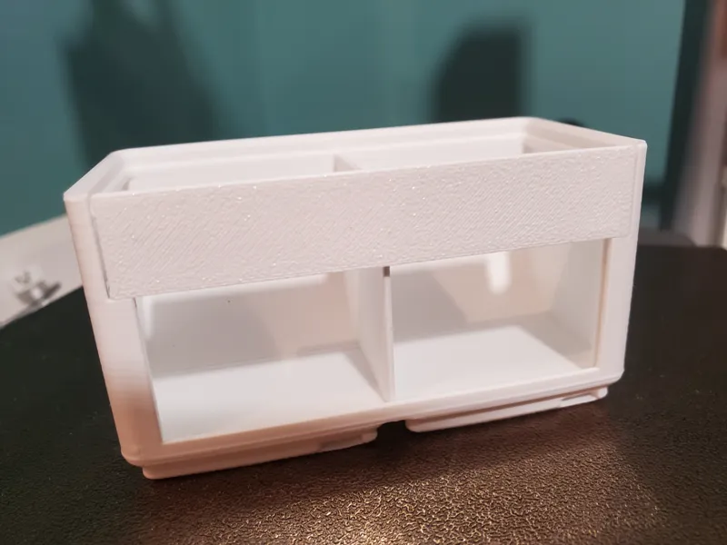 Gridfinity Window Bin Refined - 2 Compartment