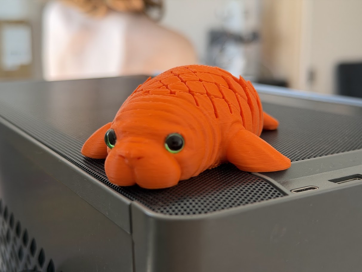 Flexi Manatee – Print-in-Place Articulated Sea Cow - 1
