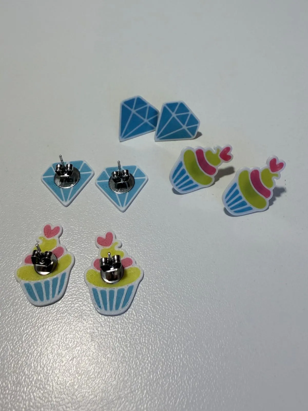 Orecchini da favola - dolci, unicorni e diamanti view 3
