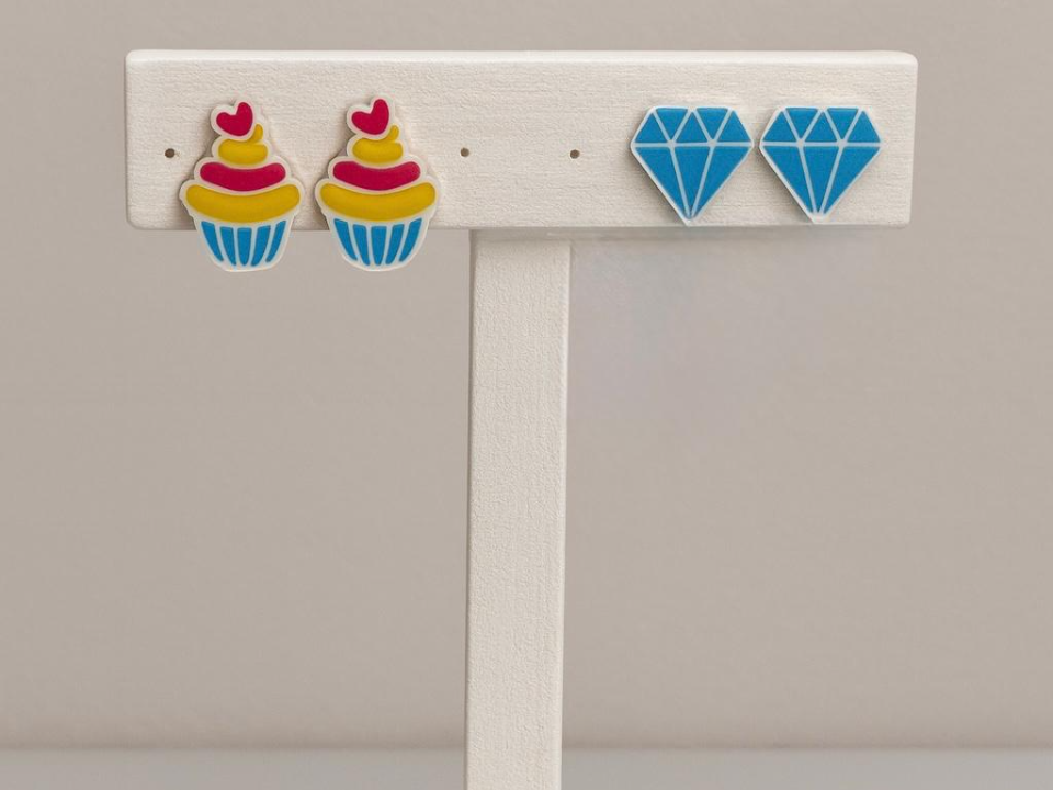 Orecchini da favola - dolci, unicorni e diamanti
