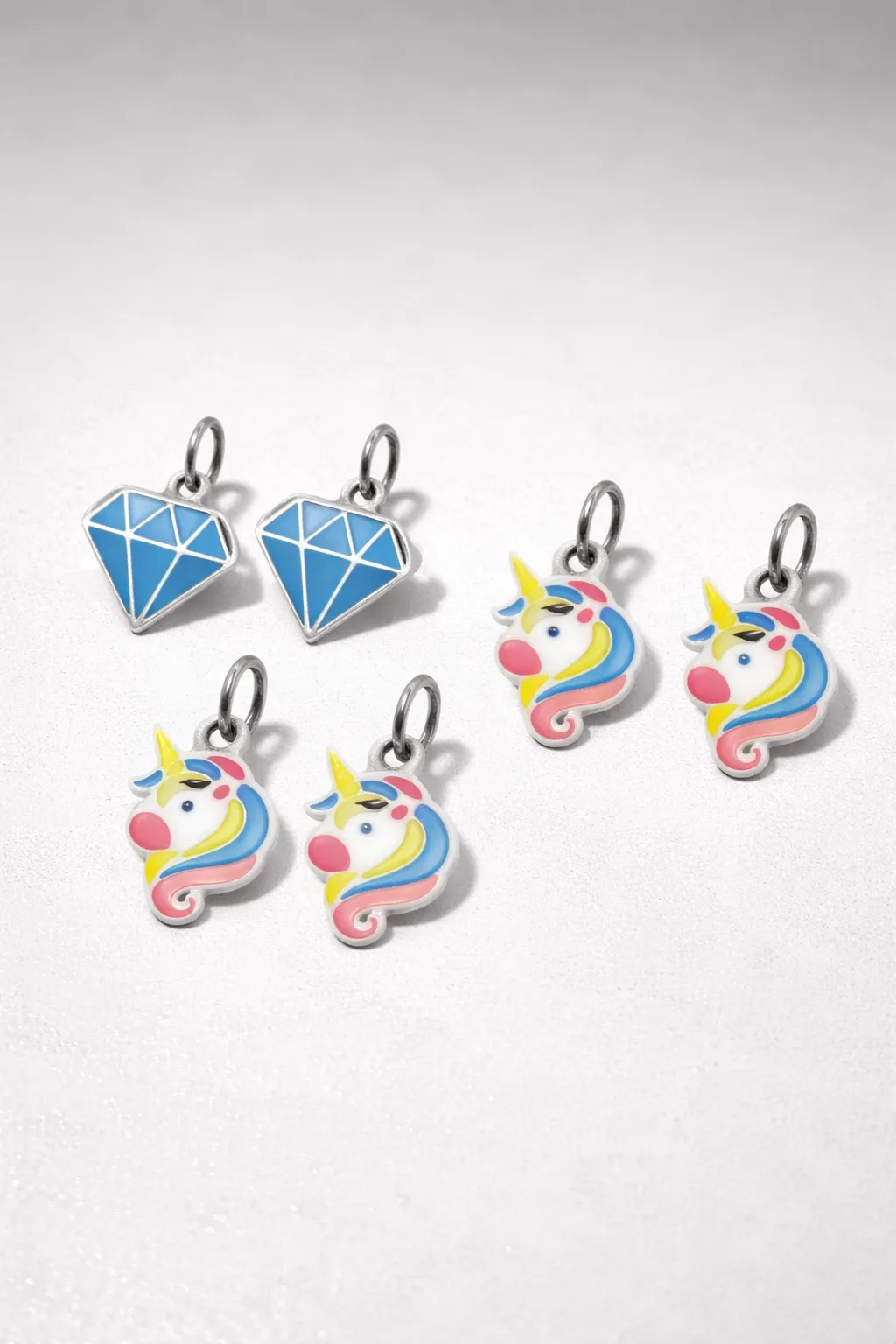 Orecchini da favola - dolci, unicorni e diamanti view 4