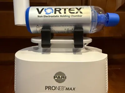 Aerochamber mount for Pari ProNeb Max