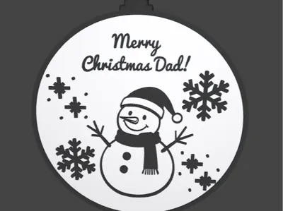 "Merry Christmas Dad" Ornament