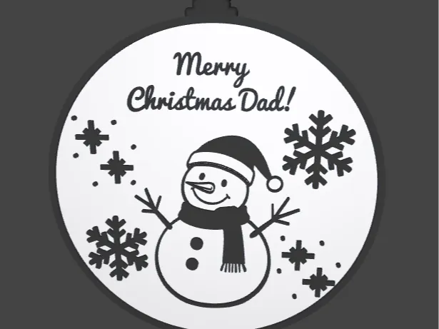 "Merry Christmas Dad" Ornament