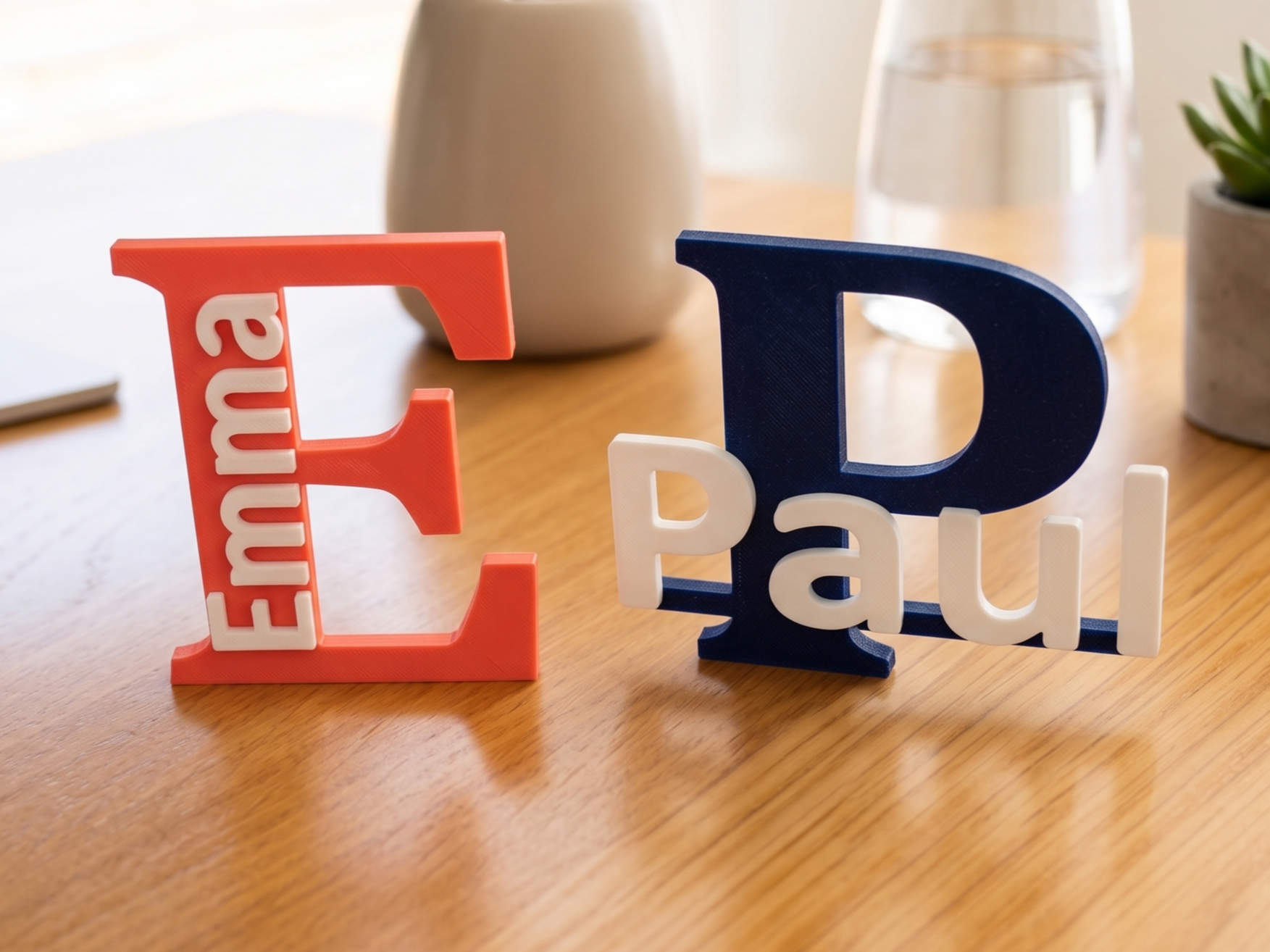 Fully Customizable Initial & Name Monogram