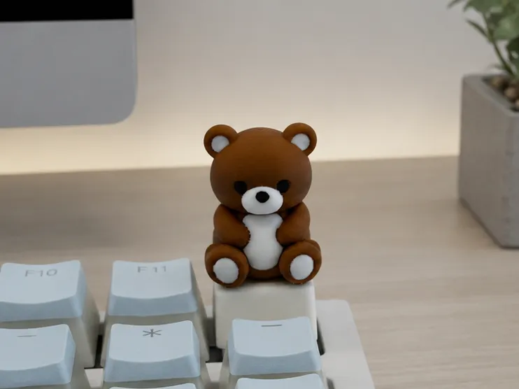 Bear keycap Free 3D Print Model MakerWorld