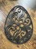 Easter egg with flowers