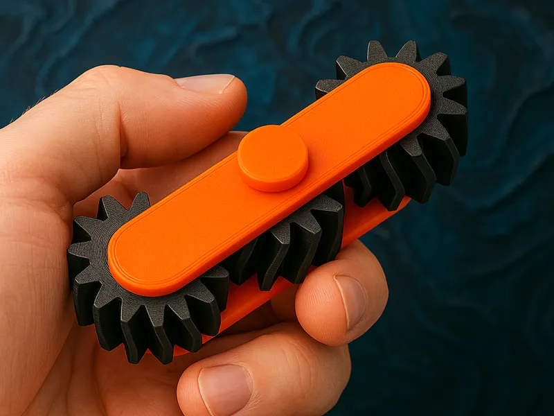 Gear Fidget Spinner 2 – No Bearings Needed