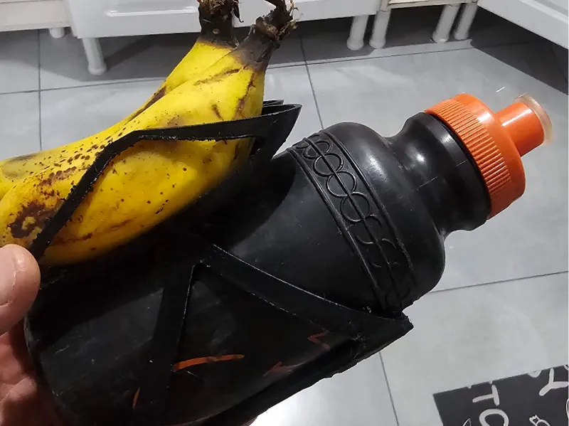 Bottle cage banana bicycle