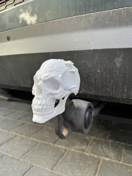 Adorno temático: Mushroom Troll Skull Tow Hitch Cover — vista de referencia 4