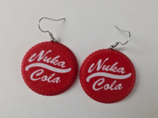 Nuka Cola Bottlecap Earrings