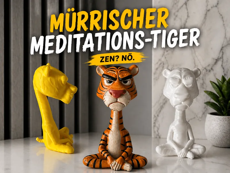 Mürrischer Tiger – Sitzt still, ist aber genervt 