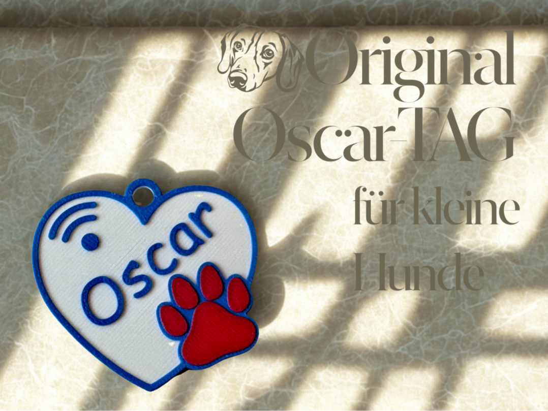 OsacarTag - Halsbandanhänger kleine Hunde & Katzen