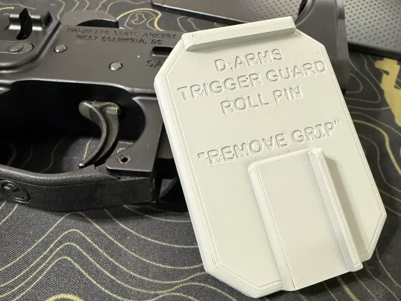 AR15 Trigger Guard Roll Pin Fixture