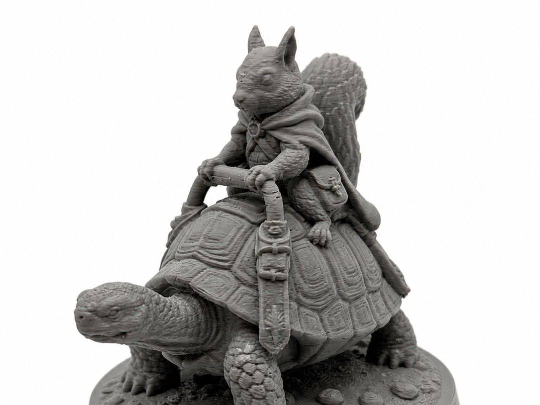 Tortoise Rider Scout – DnD Mini & Garden Companion