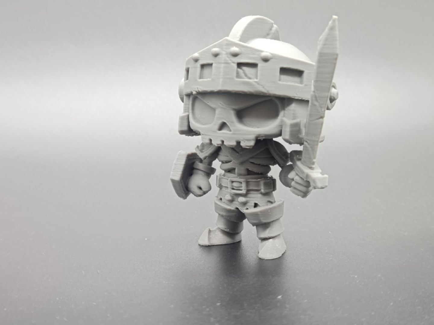 Undead Knight Chibi - Cute Bone Warrior Toy